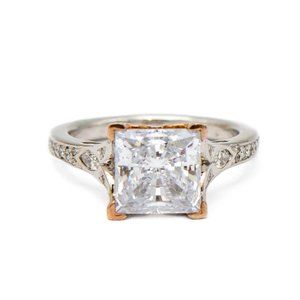 Maevona 14k White Gold Engagement Ring